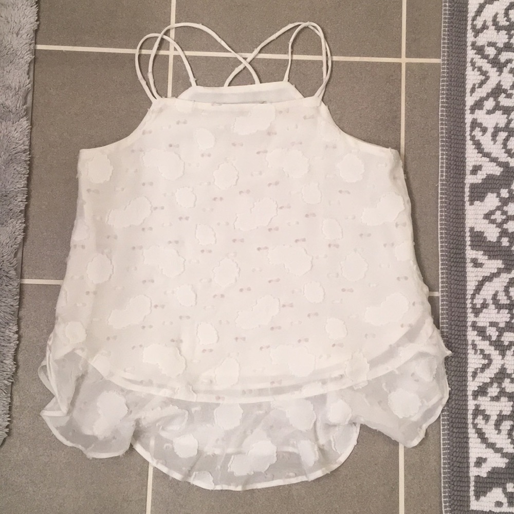 Petaled flounce strappy cami from Loft